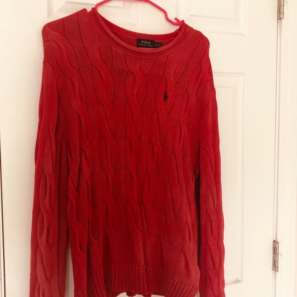 Red  Lauren Ralph sweater top